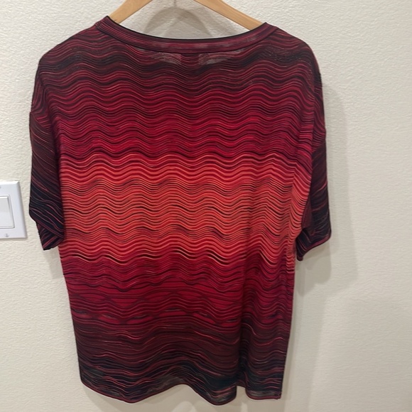 Missoni Red Gradient Mesh Knit Top—GORGEOUS Fabric & Colors—Like New! Size S - Picture 9 of 10